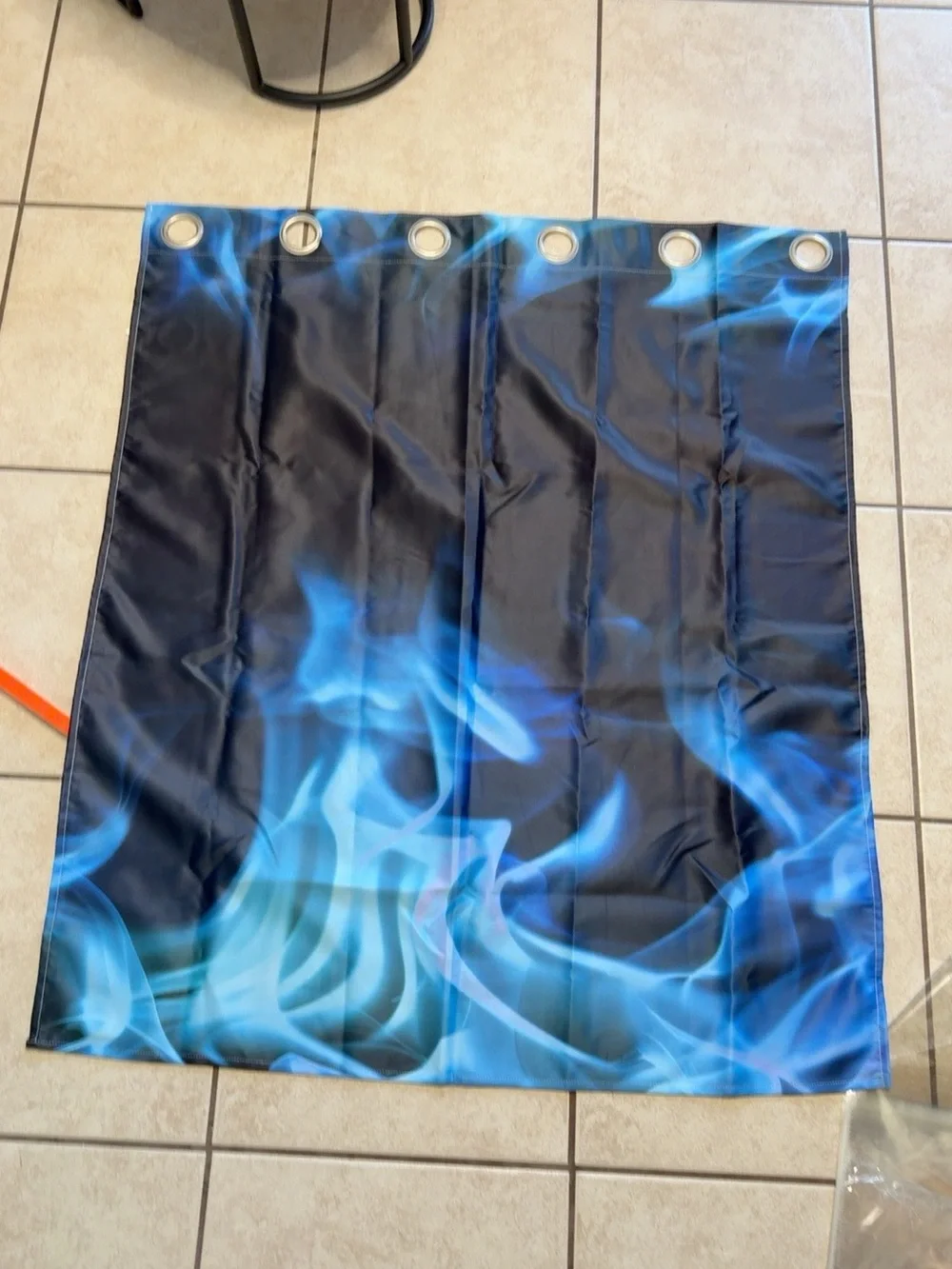 Blue Flame Blackout Grommet Curtain Panels 38x45 Set of 2